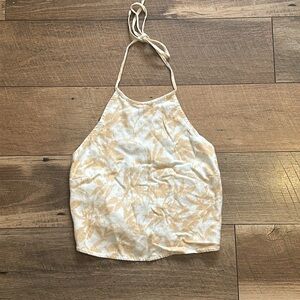 Abercrombie & Fitch - Yellow & White Halter Top - size small